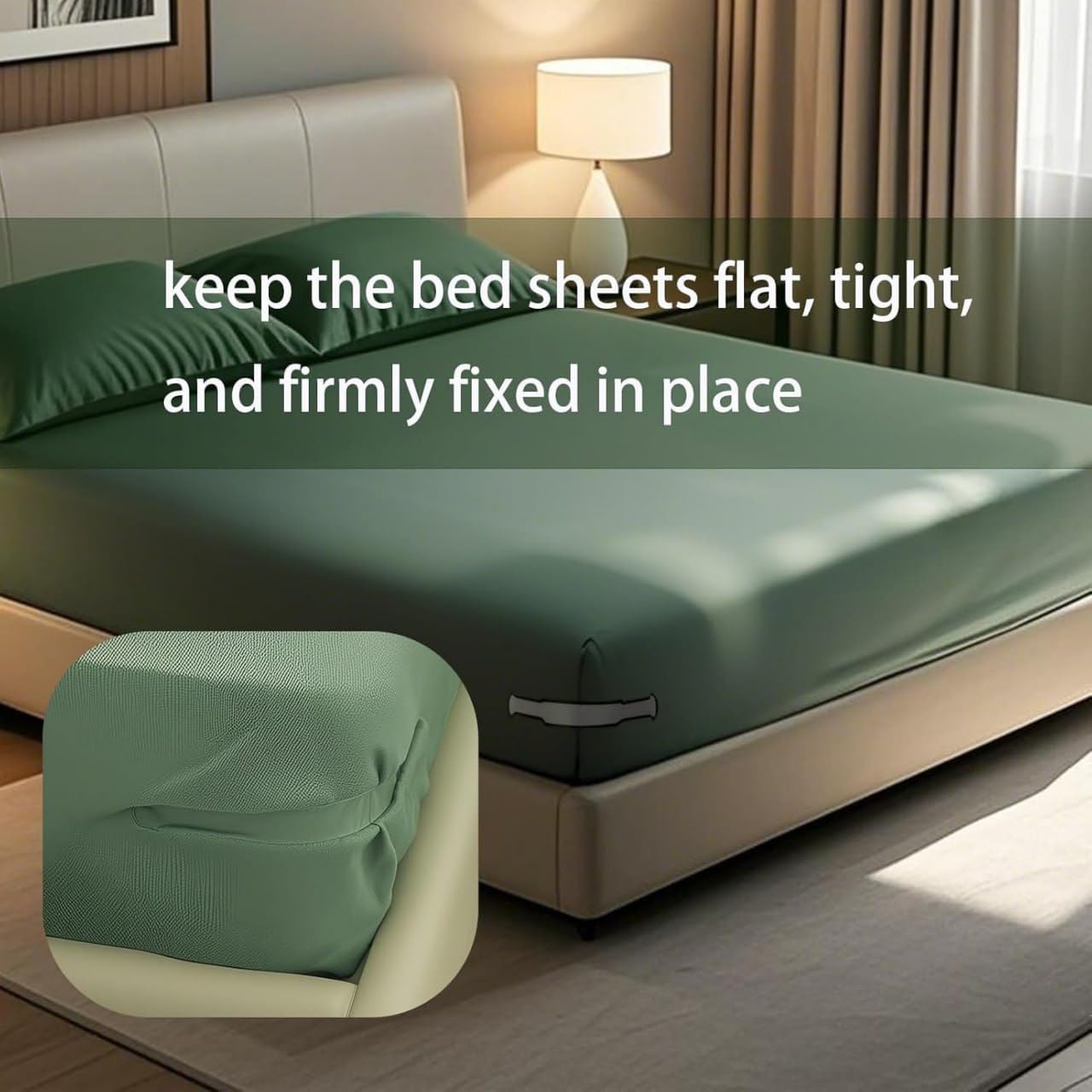 Adjustable Bedsheet Holder Straps (4 Pcs)