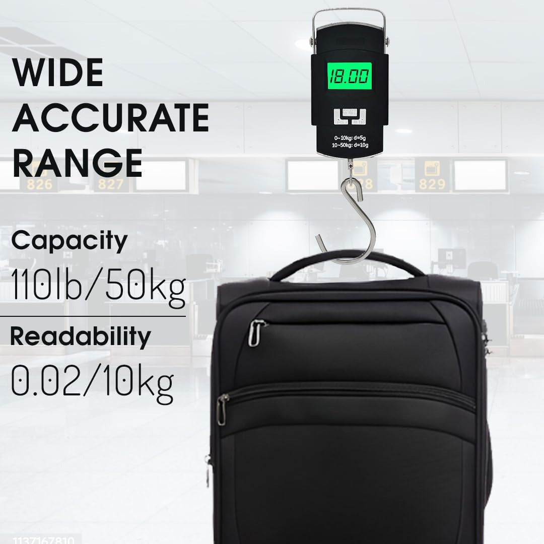 Portable Digital Electronic Weighing Scale, High-Precision Weight Machine with LCD Display for Kitchen, Luggage & Daily Use (Compact, Lightweight Design)