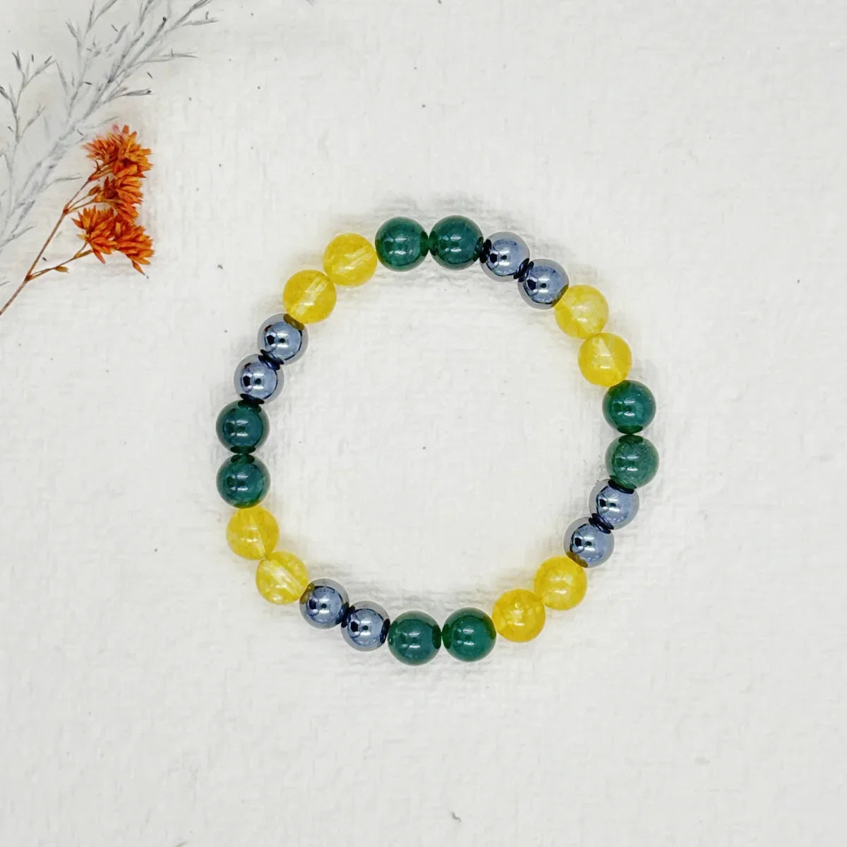 Money Magnet Natural Crystal Stone Bracelet for Wealth & Abundance