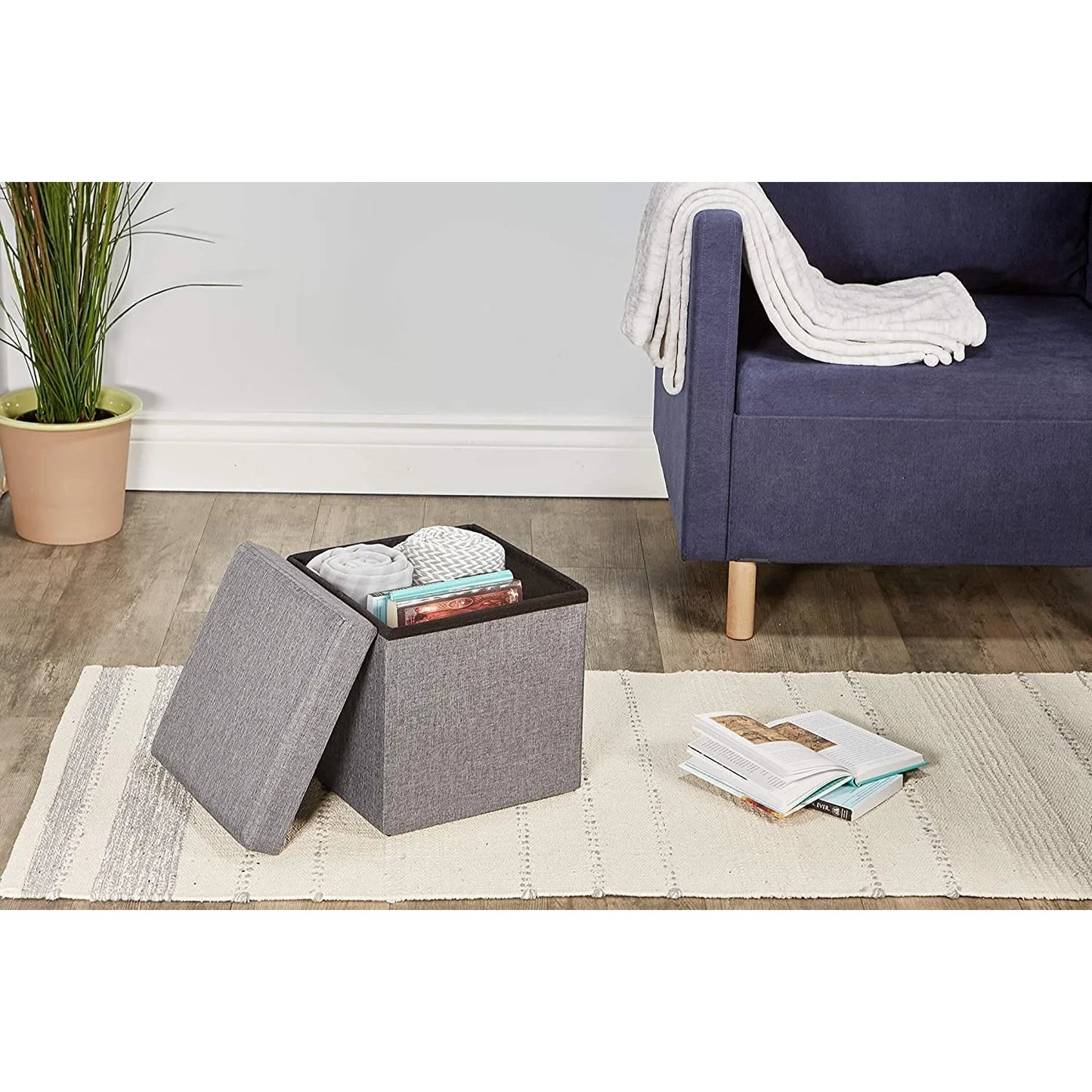 5-in-1 Combination Ottoman Cube Stool Set | Space-Saving