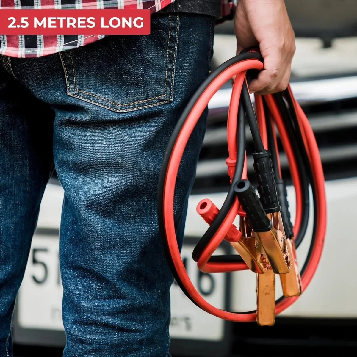 Heavy Duty 500 AMP Car Jumper Cables (6.5 Ft./2 Mtr.)