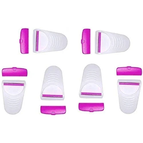 Safety Double-Edge Portable Razor with Replacement Blades (Pack of 6)
