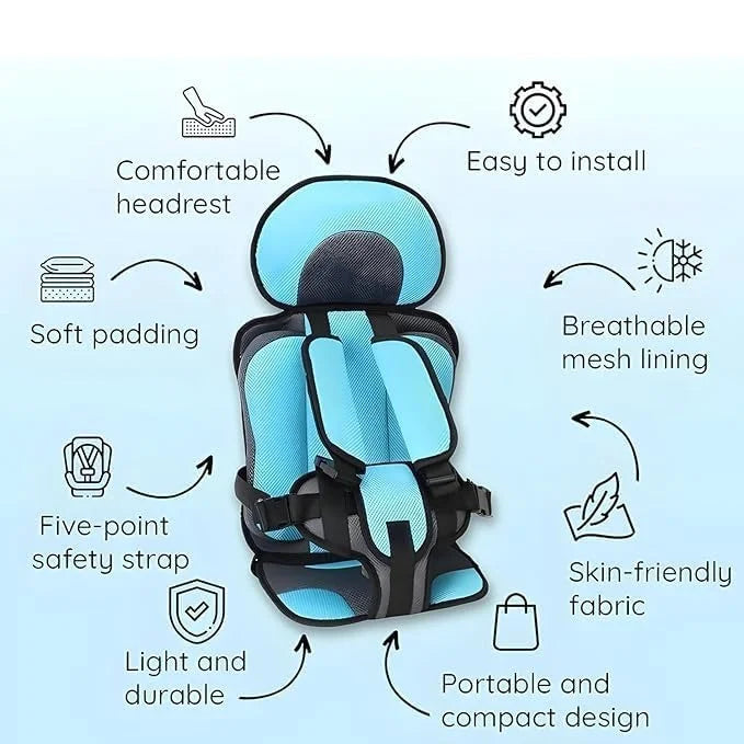 Baby Car Seat Cushion | Toddler Protection Booster