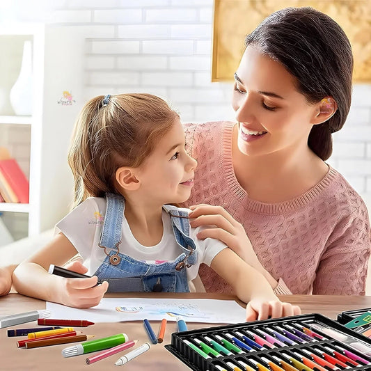 150-Piece Deluxe Art & Drawing Color Kit with Storage Case
