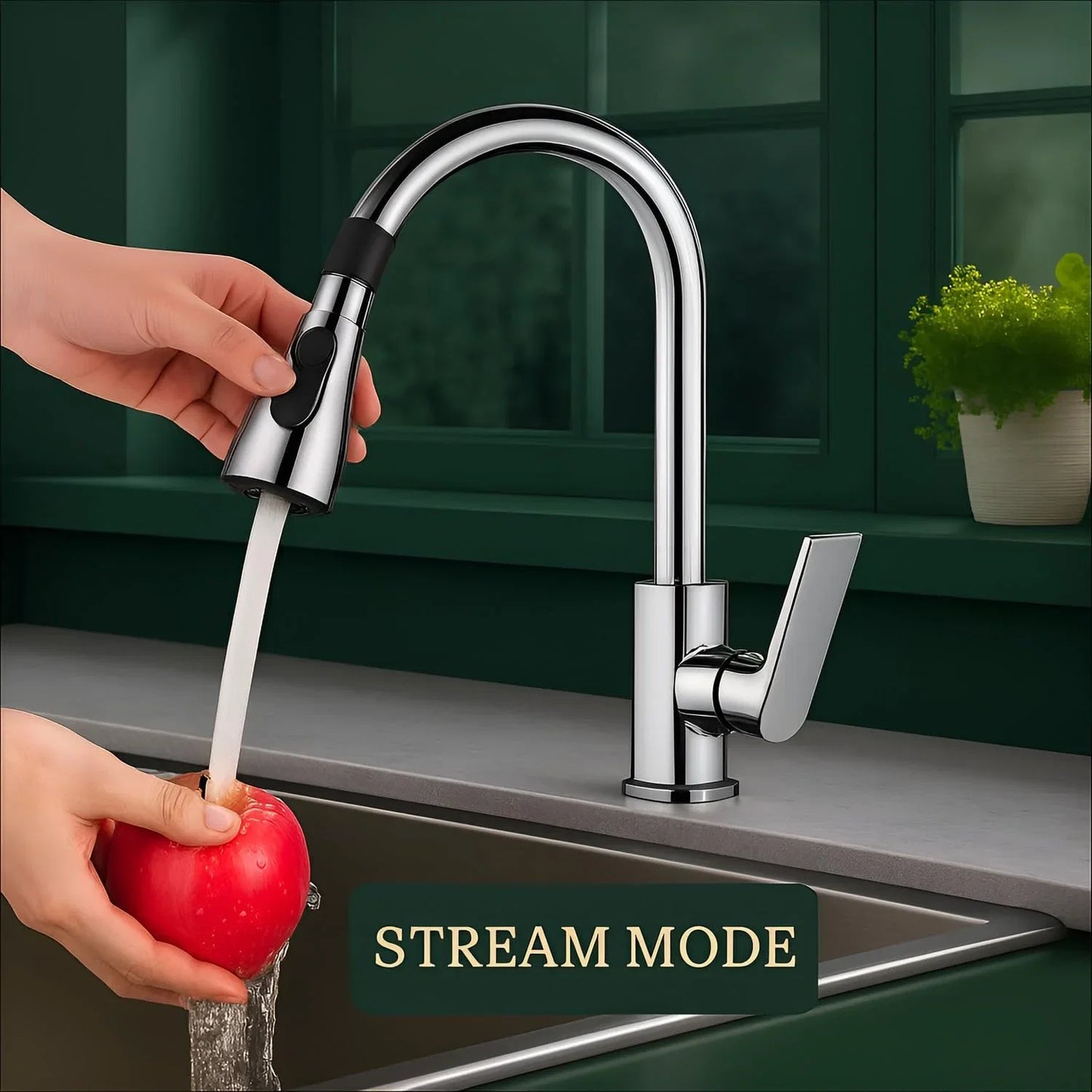 360° Rotating Swivel Water-Saving Faucet Sprayer