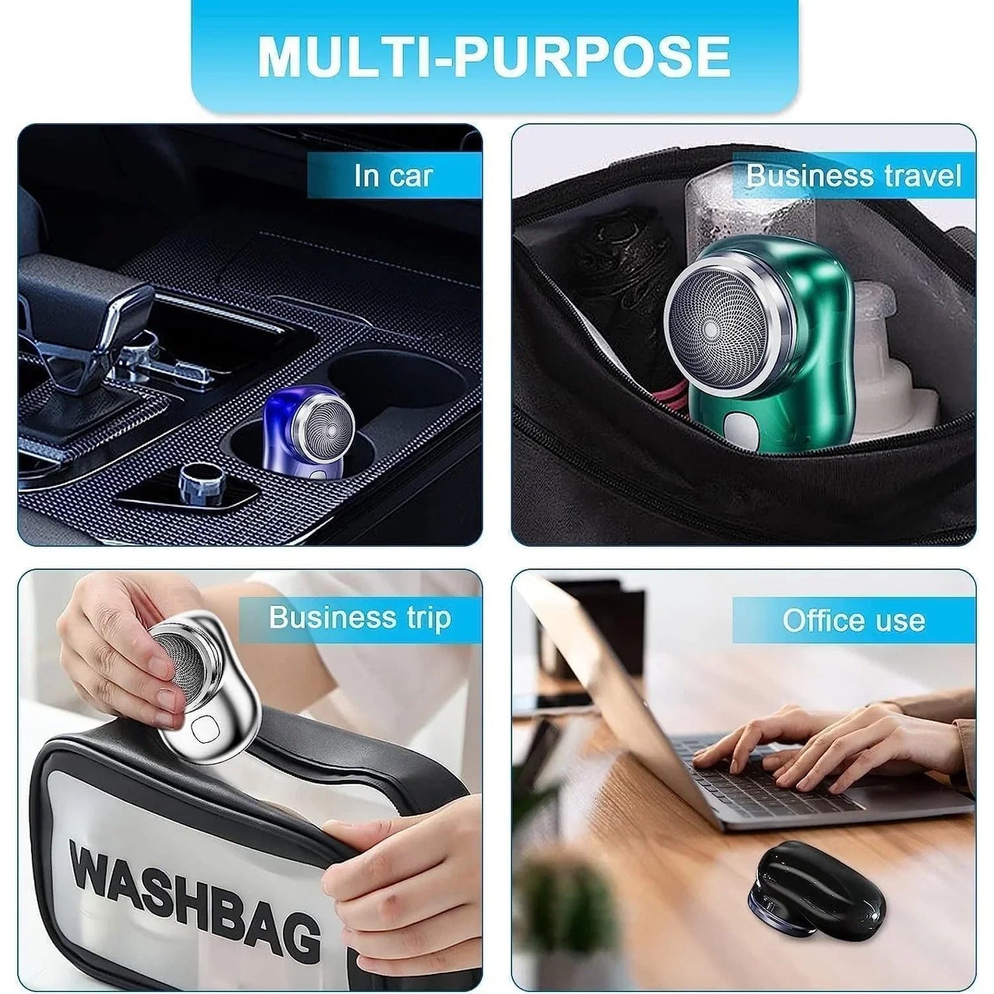 Pocket-Sized Mini Electric Shaver | Rechargeable