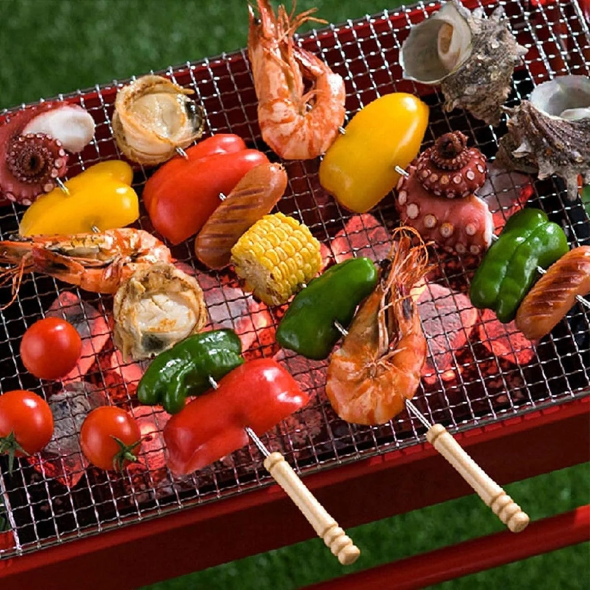 Stainless Steel Skewers (Set of 6)