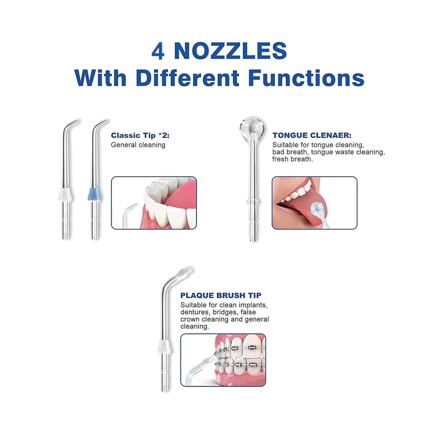 Cordless Water Dental Flosser | Rechargeable | High-Pressure