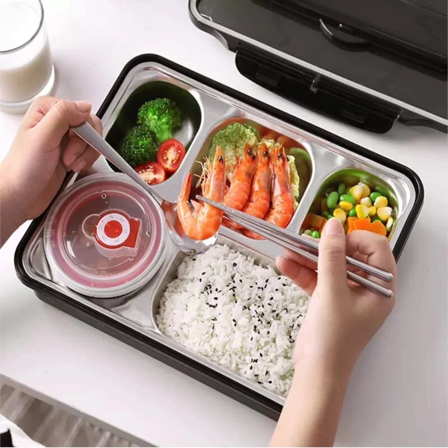 Bento Lunch Box | Leakproof | Stainless Steel | Insulated