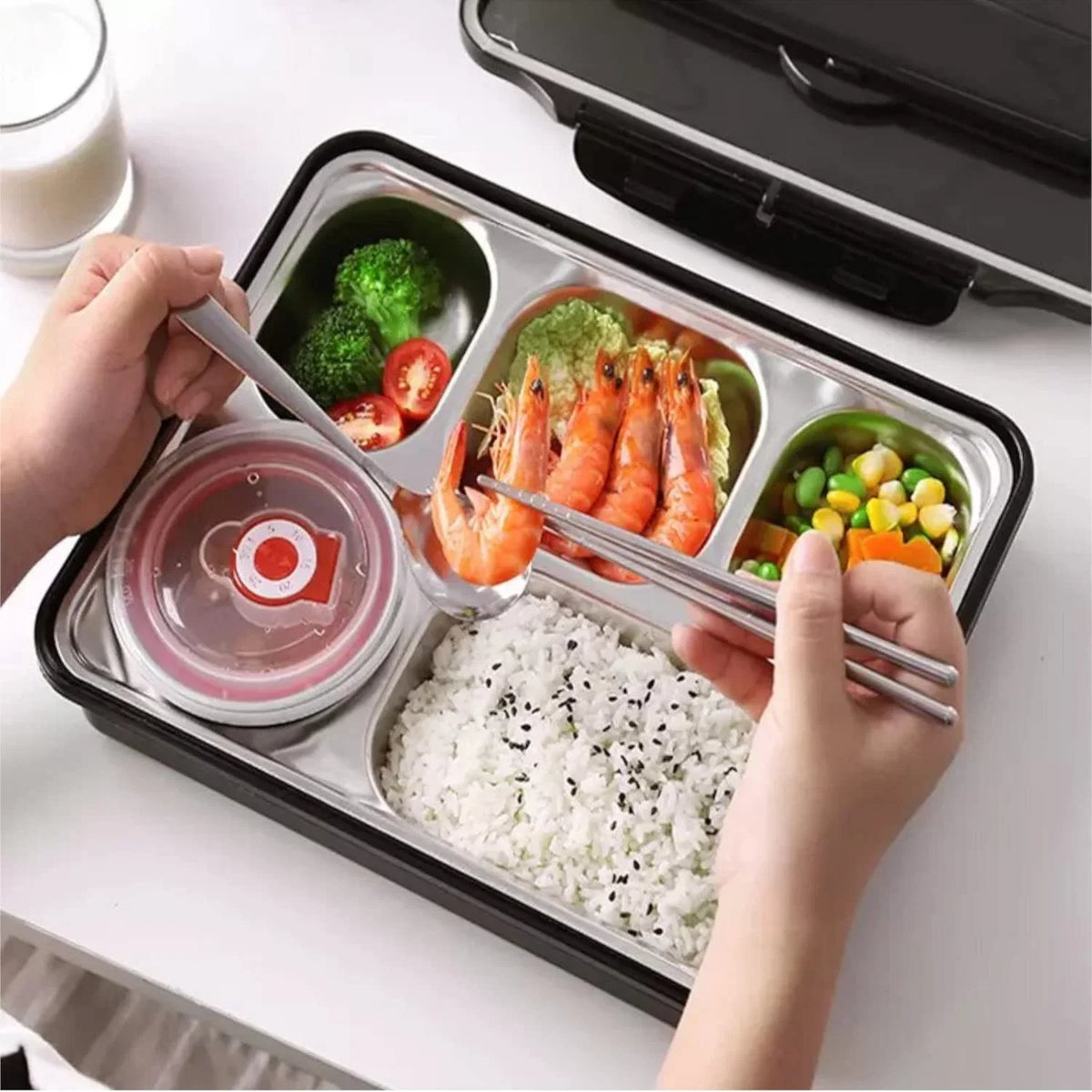 Bento Lunch Box | Leakproof | Stainless Steel | Insulated