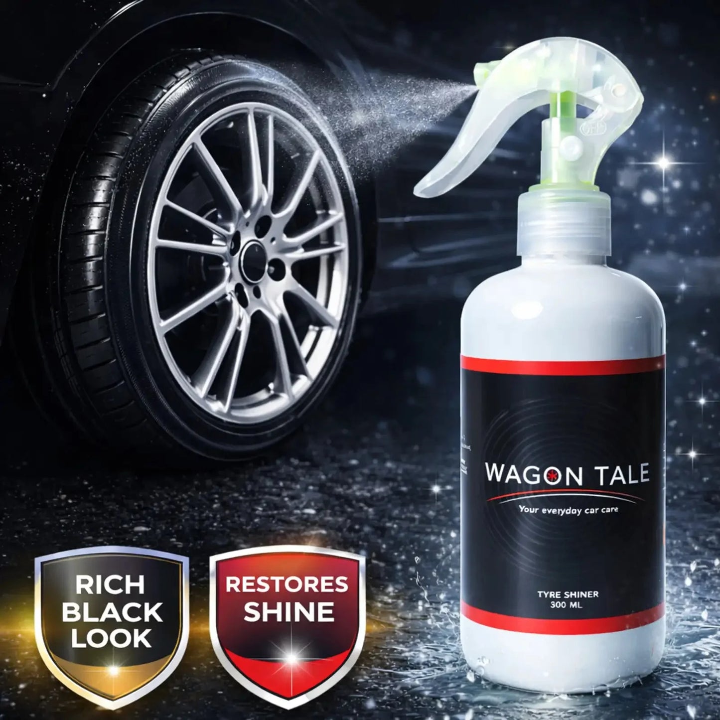Car Tyre Shiner | High-Gloss