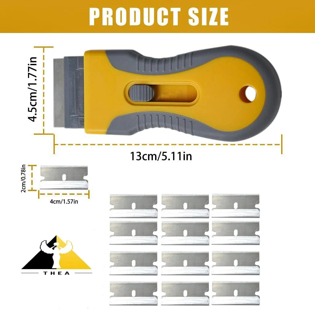 Heavy-Duty Paint Scraper & Wall Putty Cleaning Scrubber