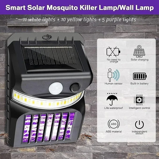 3 in 1 Mosquito Zapper | Solar Powered | UV Attraction Light