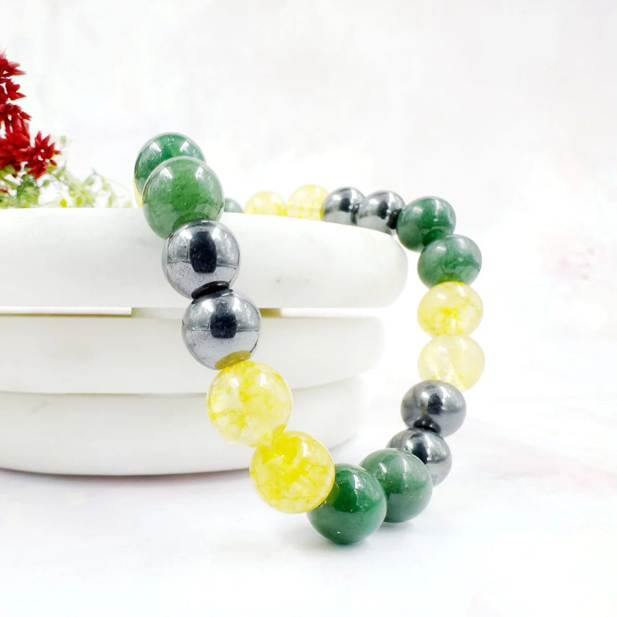 Money Magnet Natural Crystal Stone Bracelet for Wealth & Abundance