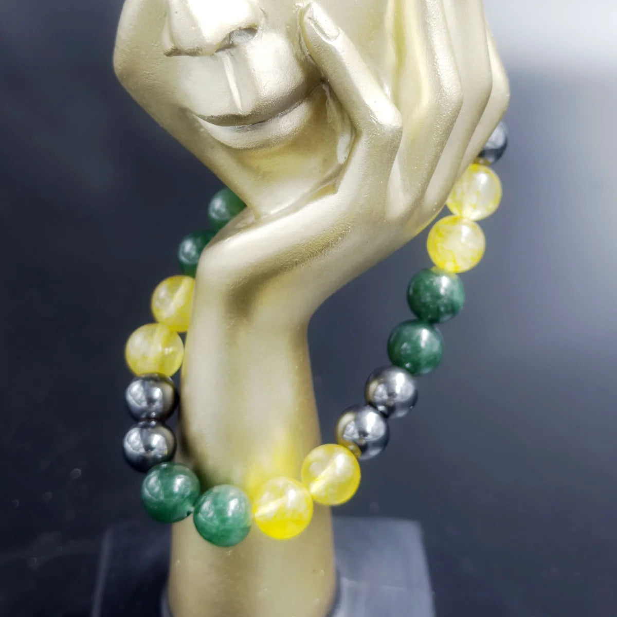 Money Magnet Natural Crystal Stone Bracelet for Wealth & Abundance