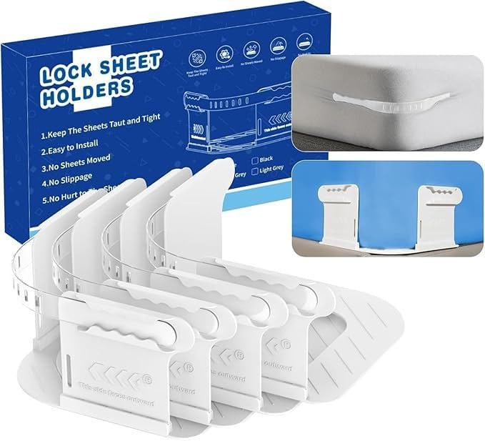 Adjustable Bedsheet Holder Straps (4 Pcs)