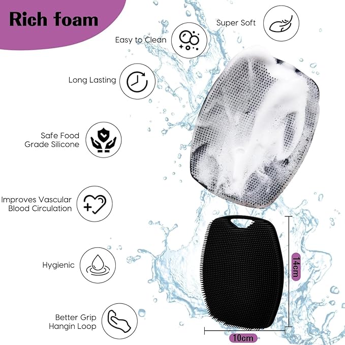 Soft Silicone Body Bath Scrubber
