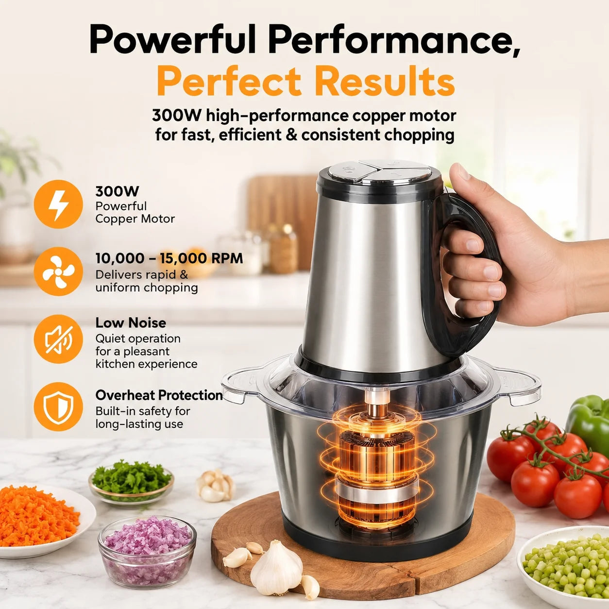 Food Chopper & Meat Grinder
