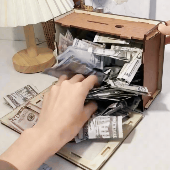 1.5 Lakh Wooden Money Bank