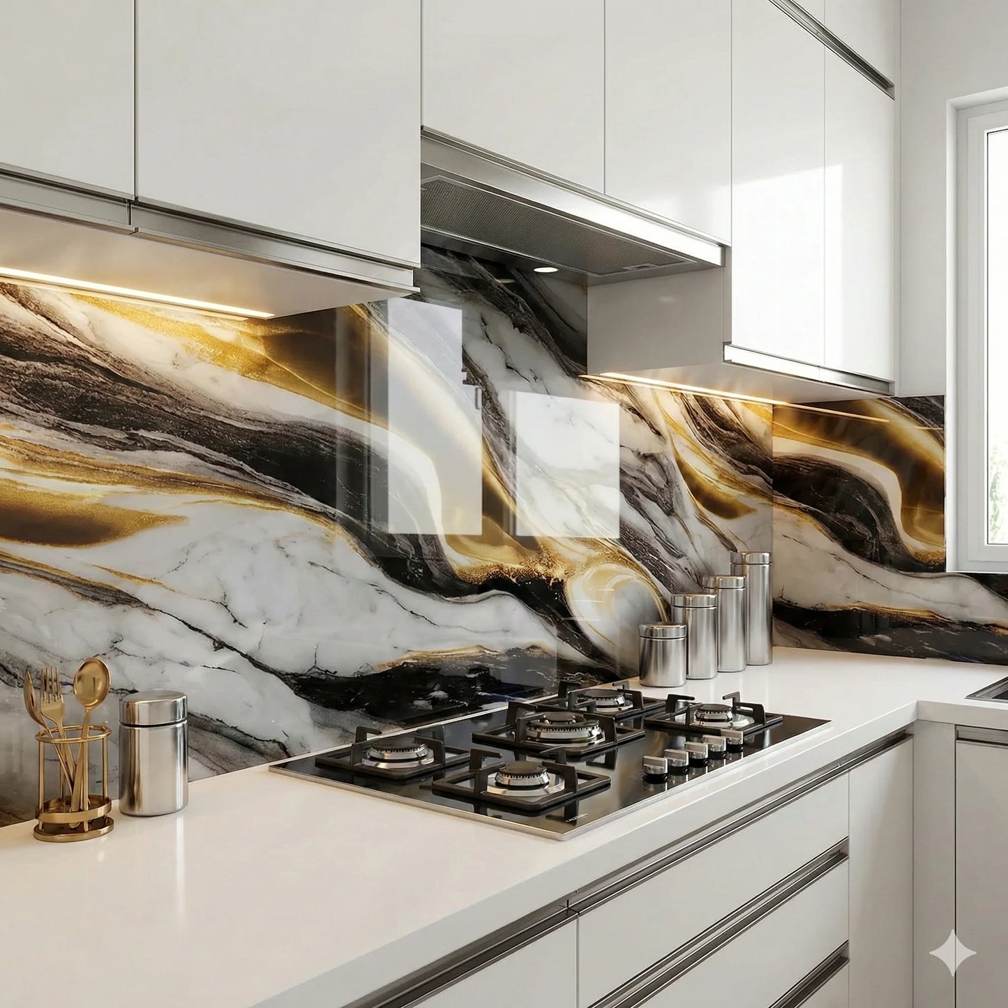 Self-Adhesive Waterproof & Oil-Proof Kitchen Wallpaper | 1 Roll = 60 cm x 200 cm