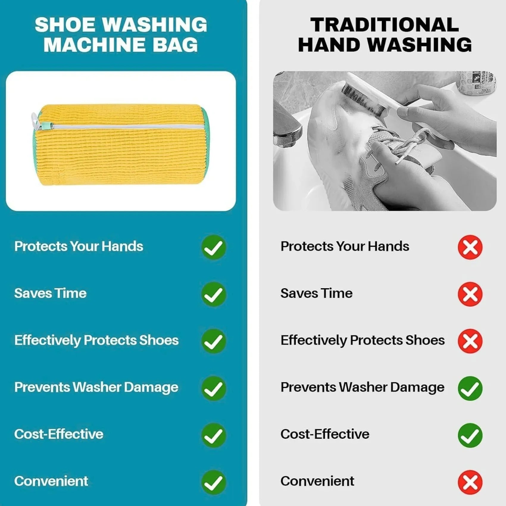 Shoe Washing Bag for Washing Machine