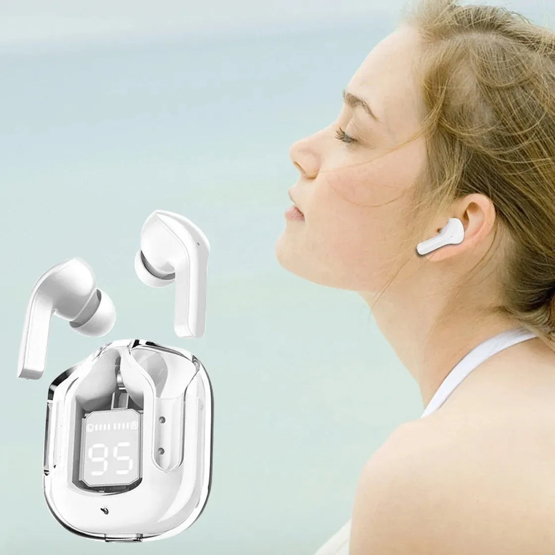 Ultra Pods Max Earbuds with LED Display