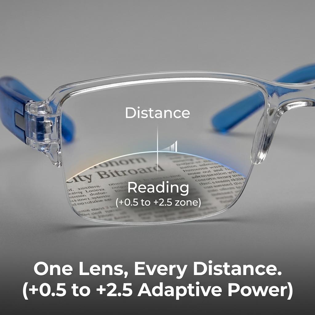 Auto-Adjusting Bifocal Reading Glasses (Anti-Blue Light)