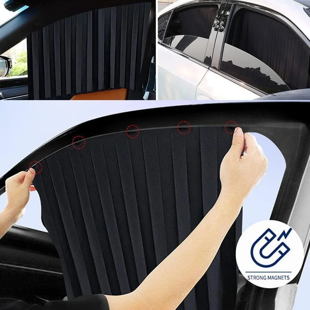 Car Window Curtains | 4 Pcs Premium UV Protection Set