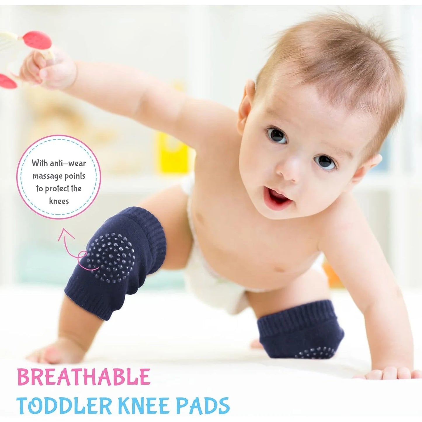 Breathable Anti-Slip Baby Crawling Knee Pads