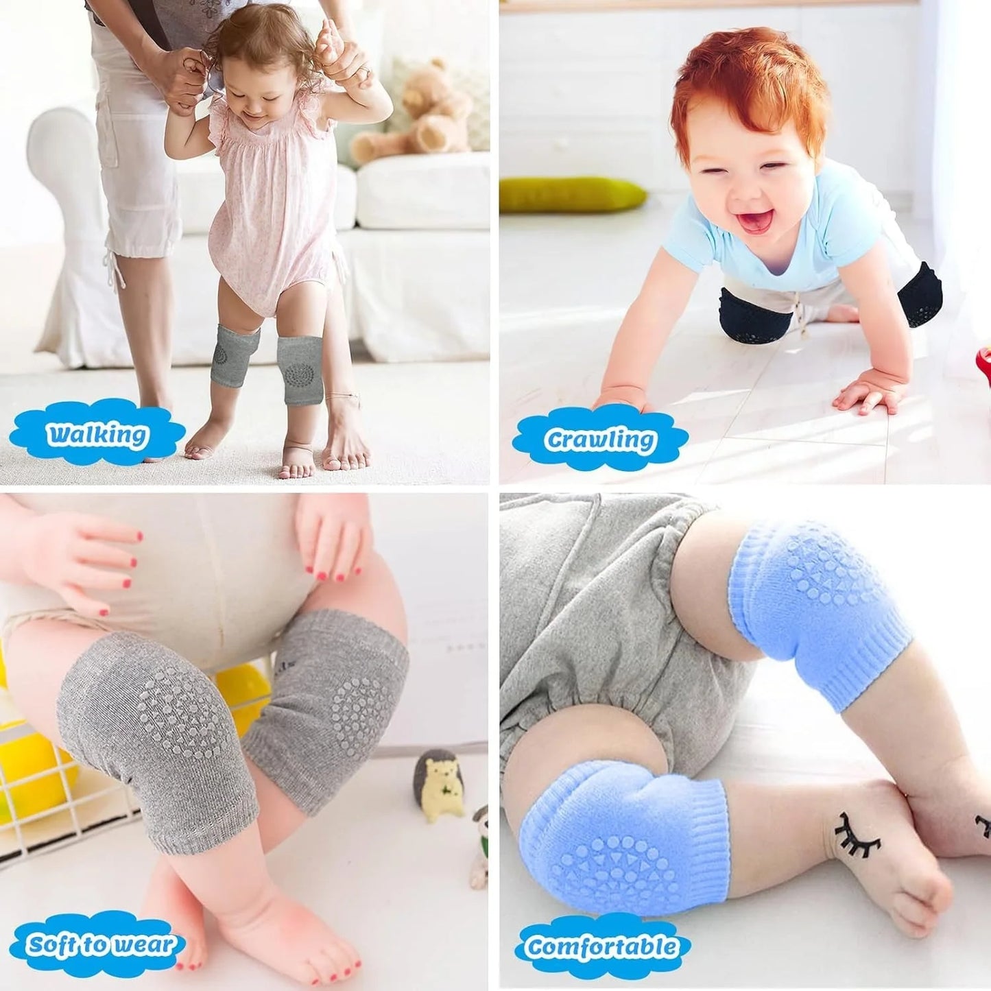 Breathable Anti-Slip Baby Crawling Knee Pads
