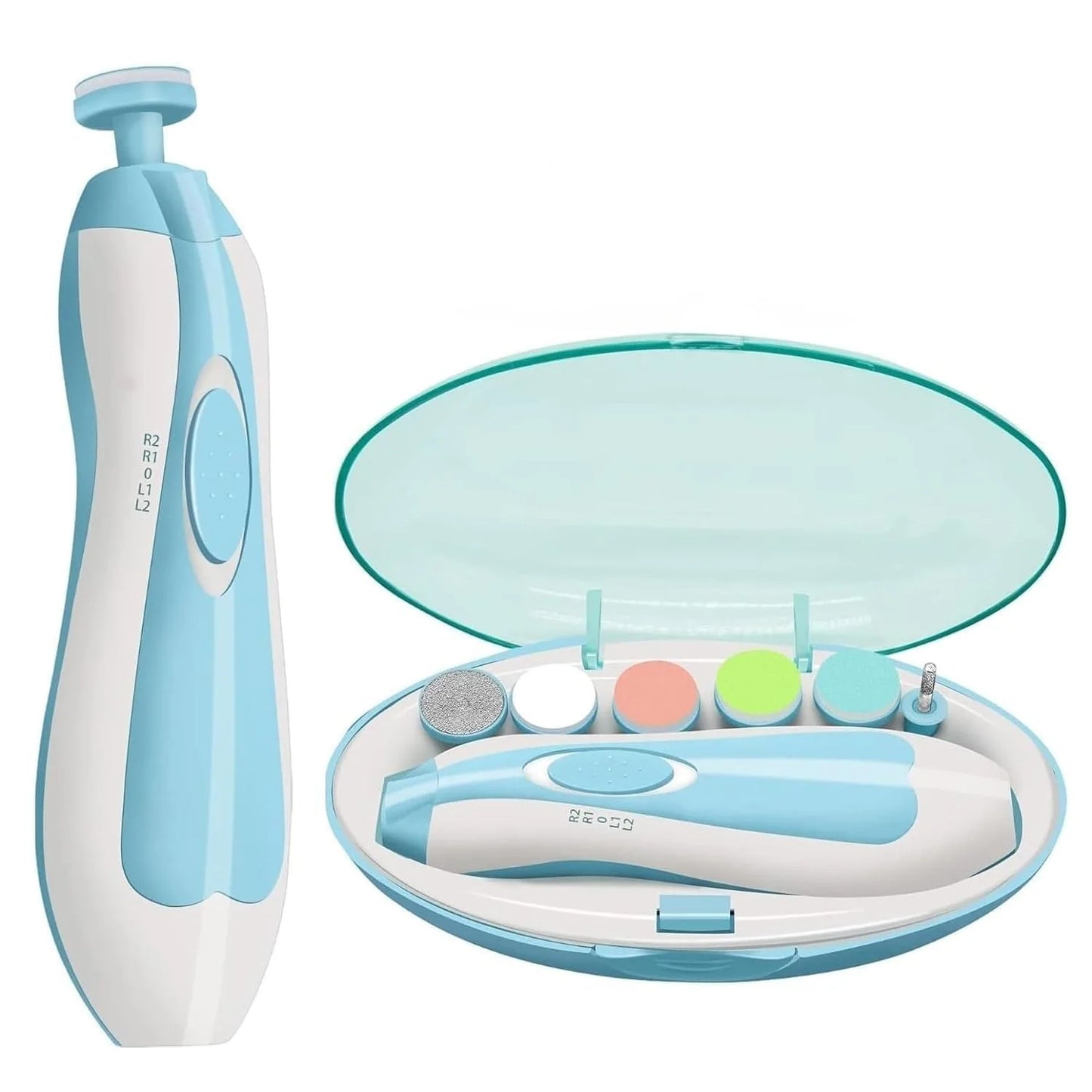 Electric Baby Nail Trimmer Kit | LED Light