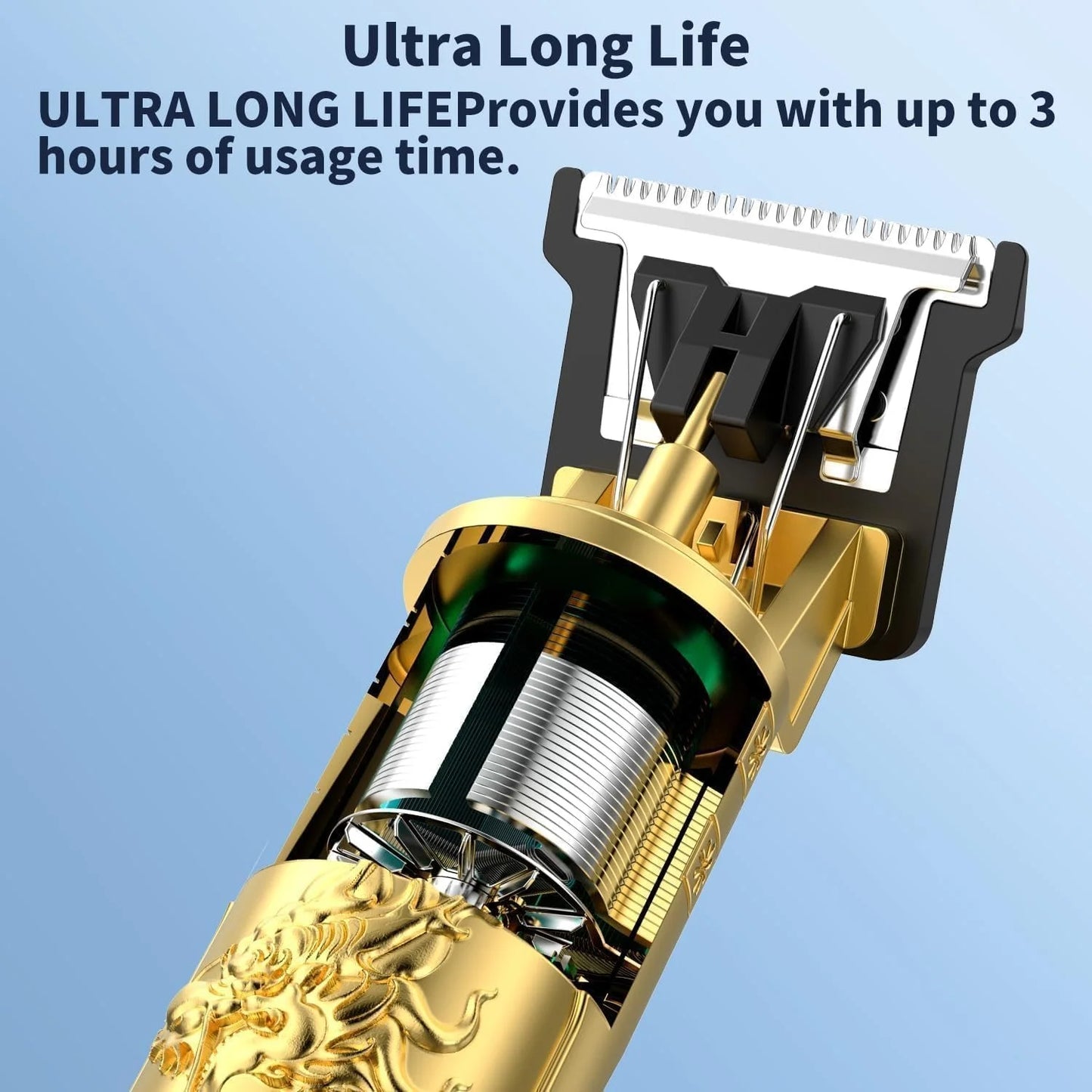 Hair & Beard Trimmer with Protective Plastic Guard