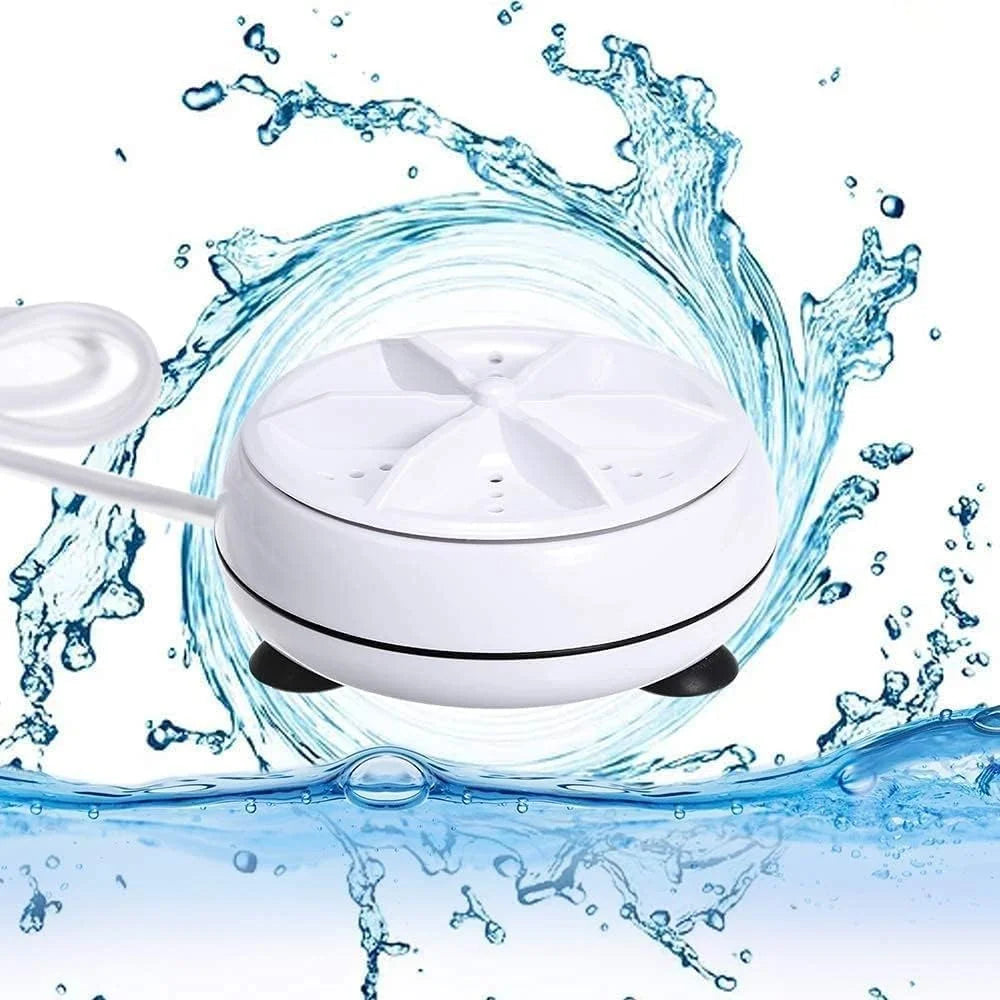 Portable Mini Washing Machine | Ultrasonic Turbine | Travel Friendly
