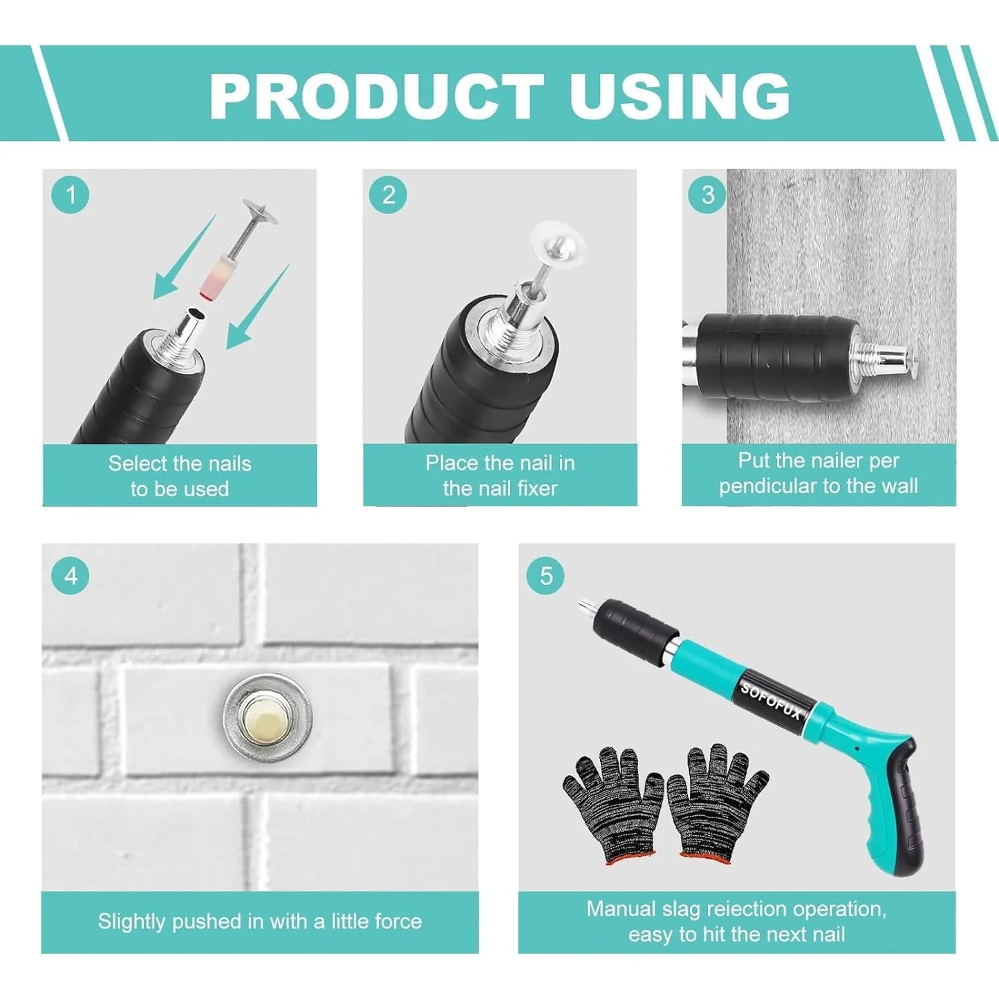 Nail Gun Kit | Heavy-Duty Steel | Manual