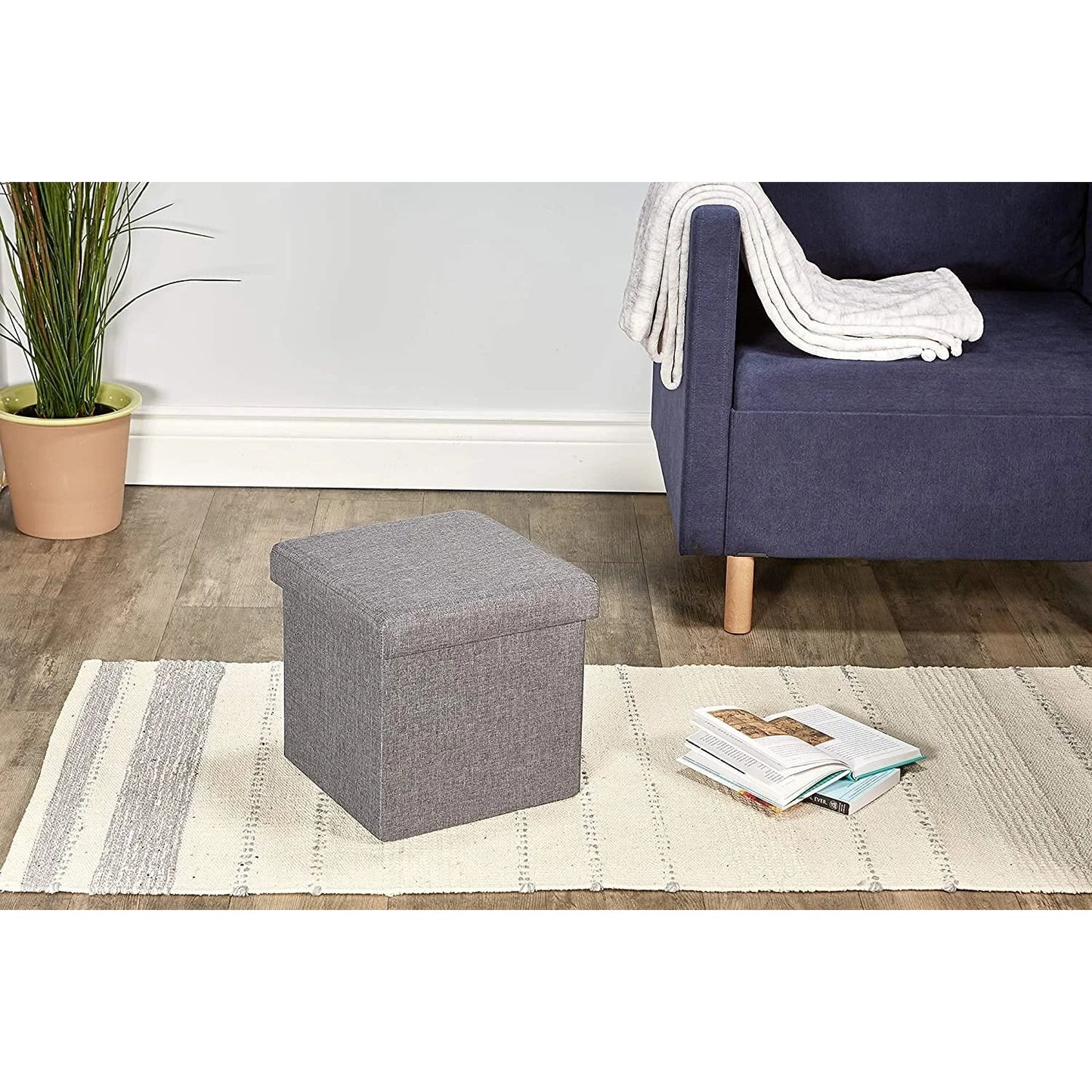 5-in-1 Combination Ottoman Cube Stool Set | Space-Saving