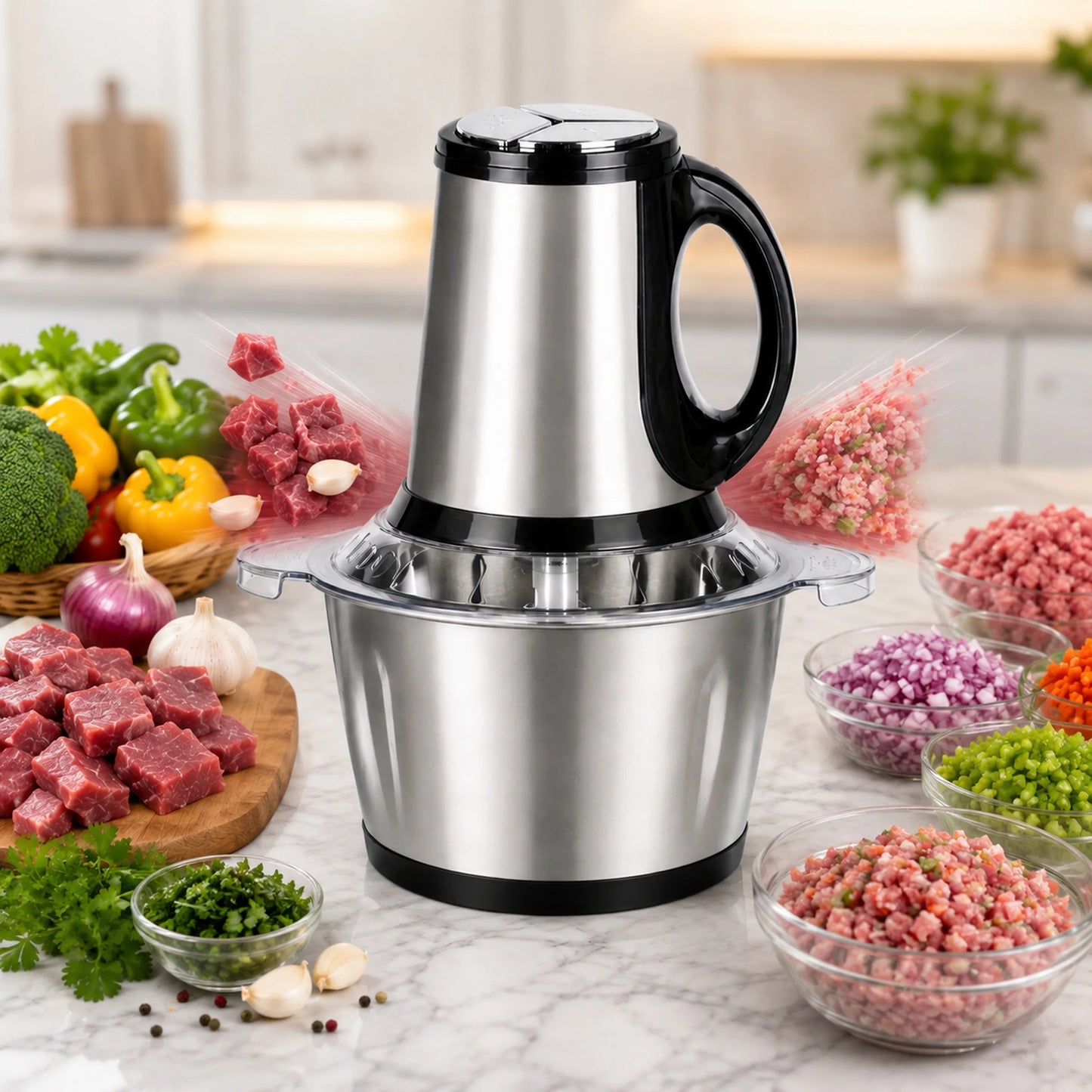 Food Chopper & Meat Grinder
