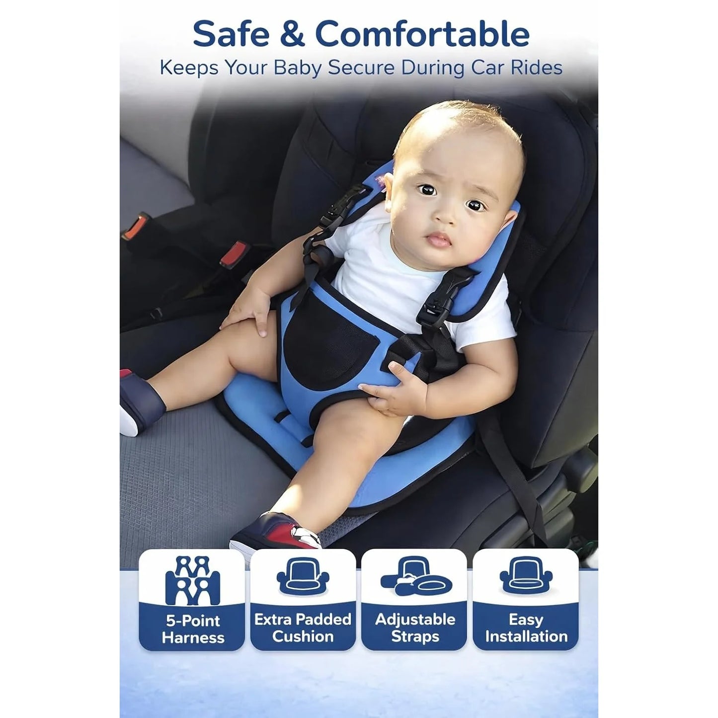 Baby Car Seat Cushion | Toddler Protection Booster