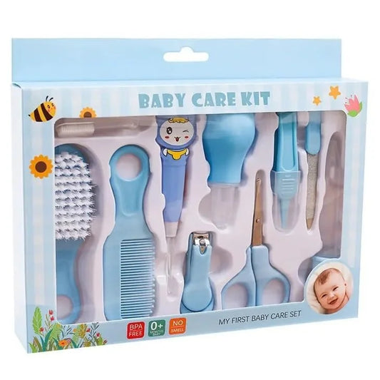 10-in-1 Baby Grooming & Daily Care Kit (Nail Clipper, Brush, Comb)