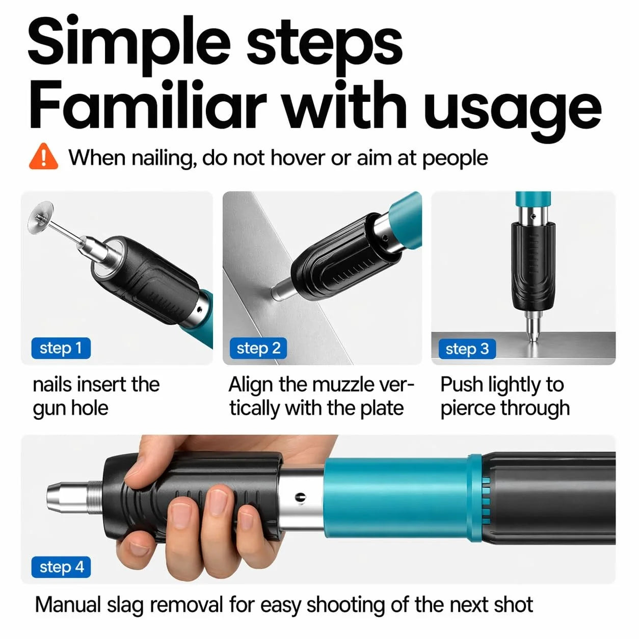 Nail Gun Kit | Heavy-Duty Steel | Manual
