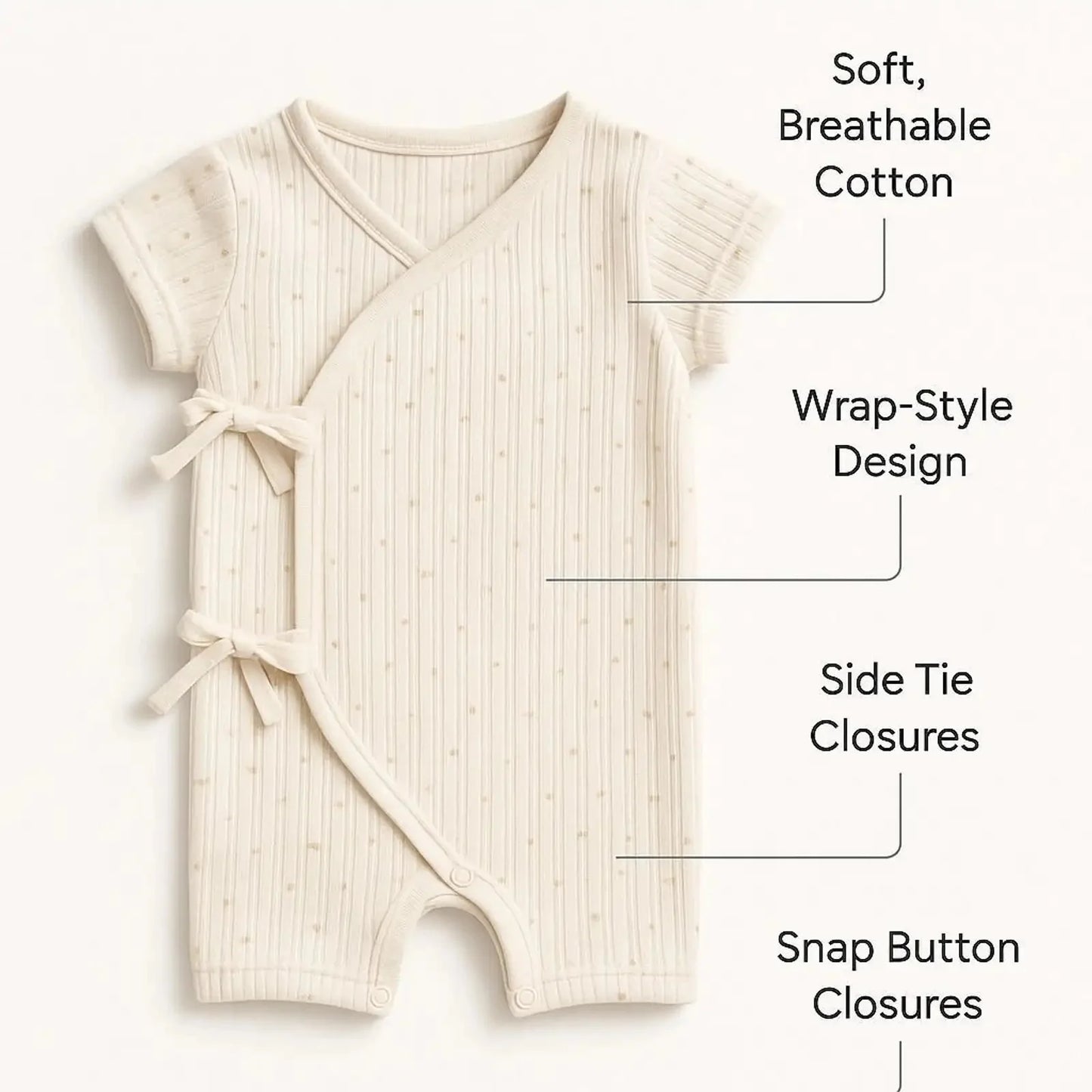Ultra-Soft Cotton Newborn Baby Romper
