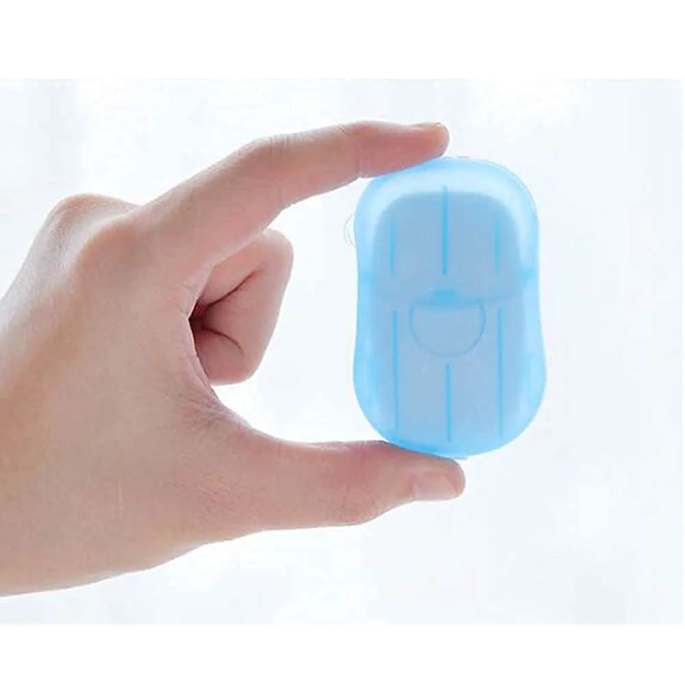 Portable Pocket Paper Soap Sheets Box for Travel (Pack of 5)