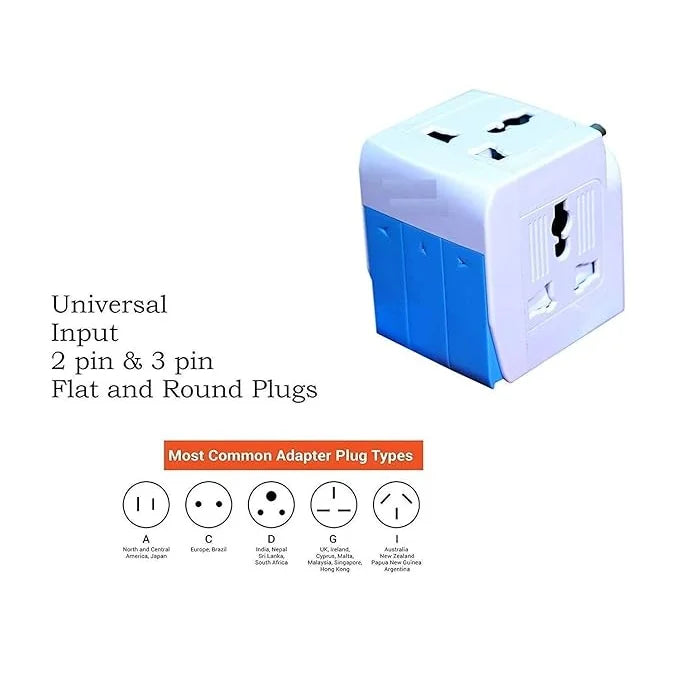 3-Way Multi-Plug Socket Adapter with Surge Protector