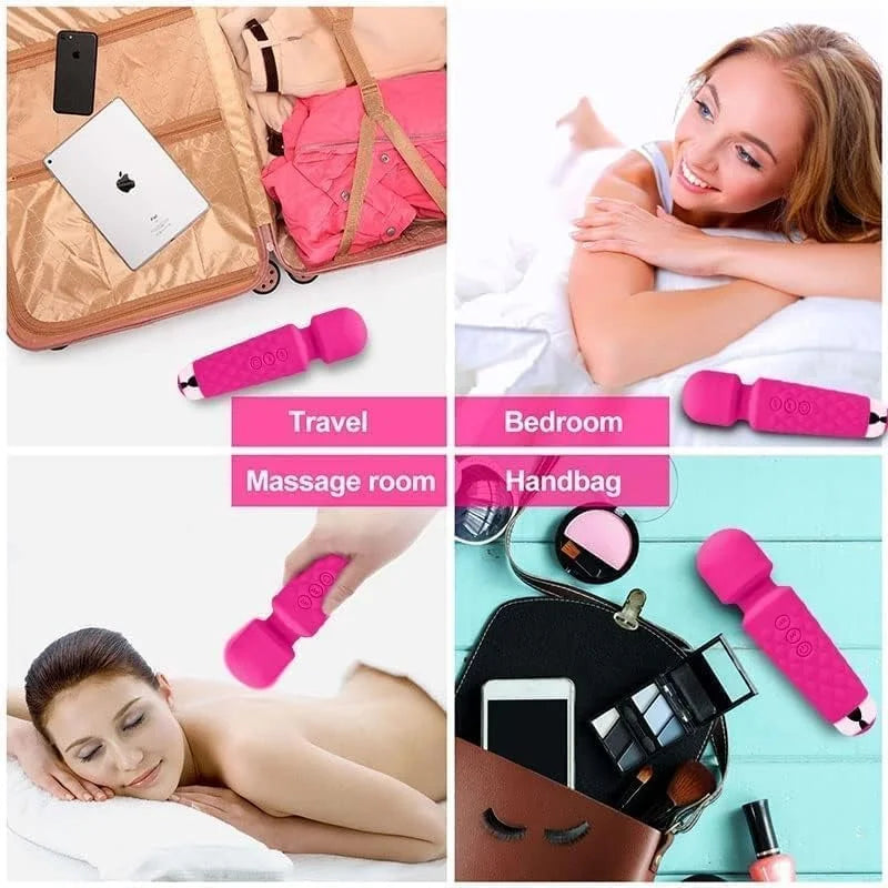 8-Speed Cordless Wand Massager | Muscle Pain Relief & Relaxation