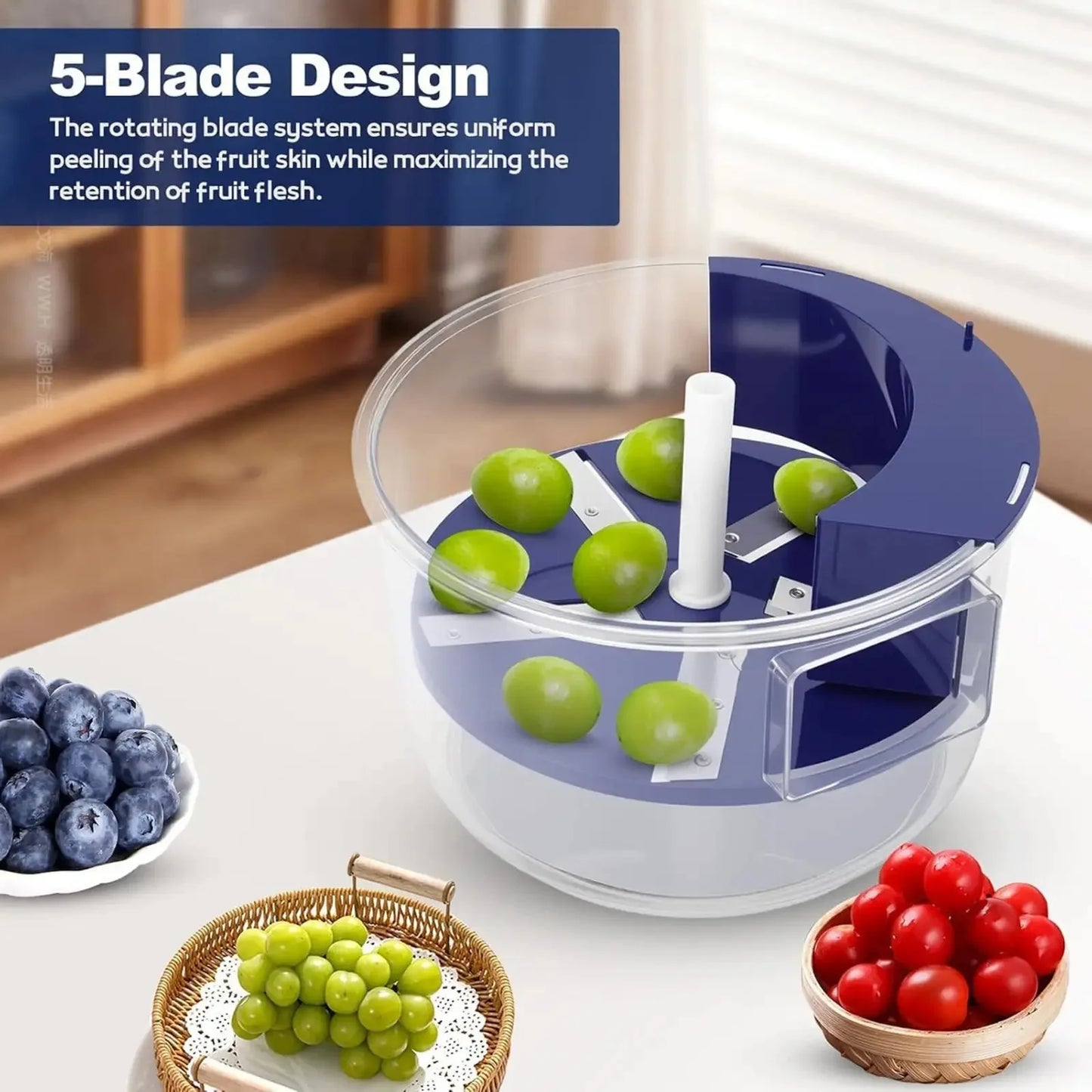 Stainless Steel Rotary Fruit & Vegetable Peeler for Kitchen
