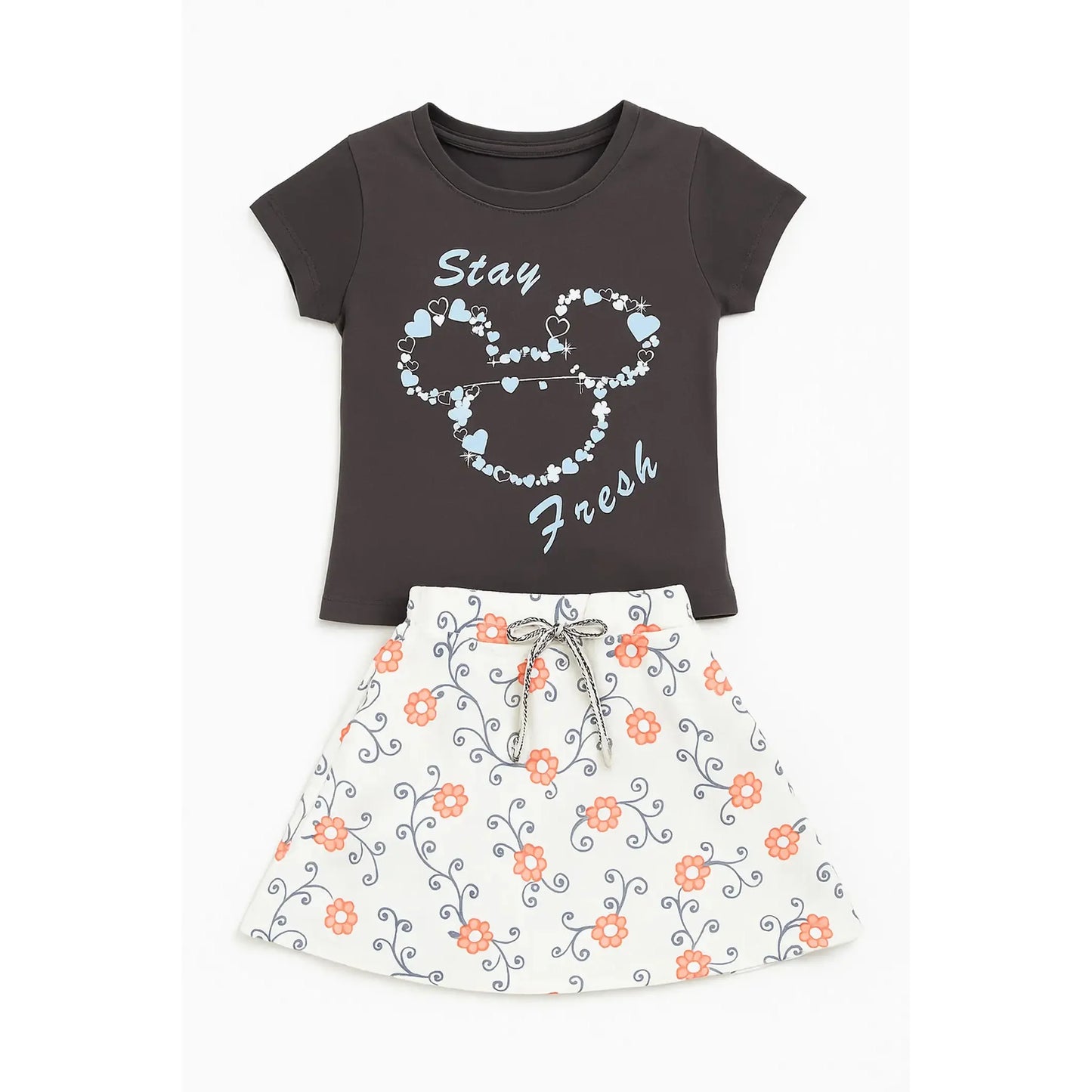 Baby Girl Clothing Set | Breathable 100% Organic Cotton | Age 1-2