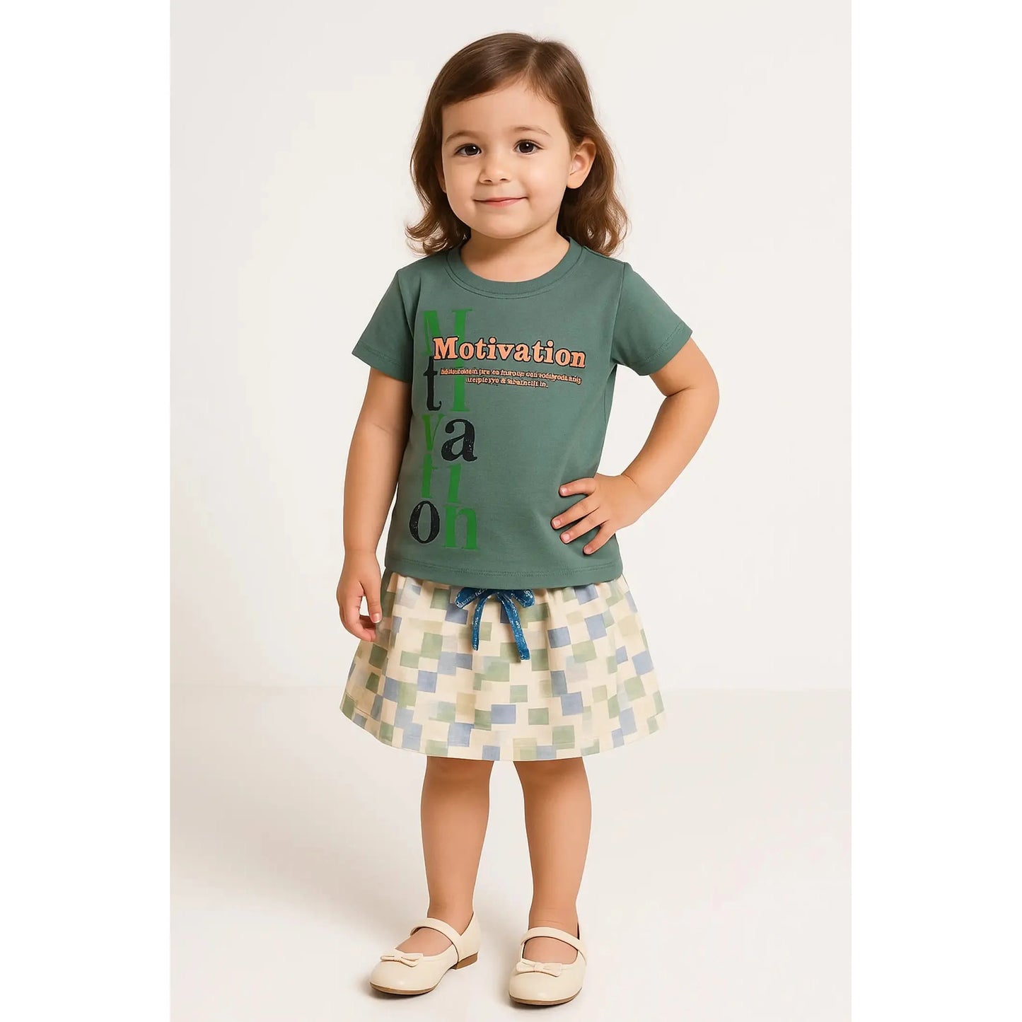 Baby Girl Clothing Set | Breathable 100% Organic Cotton | Age 1-2