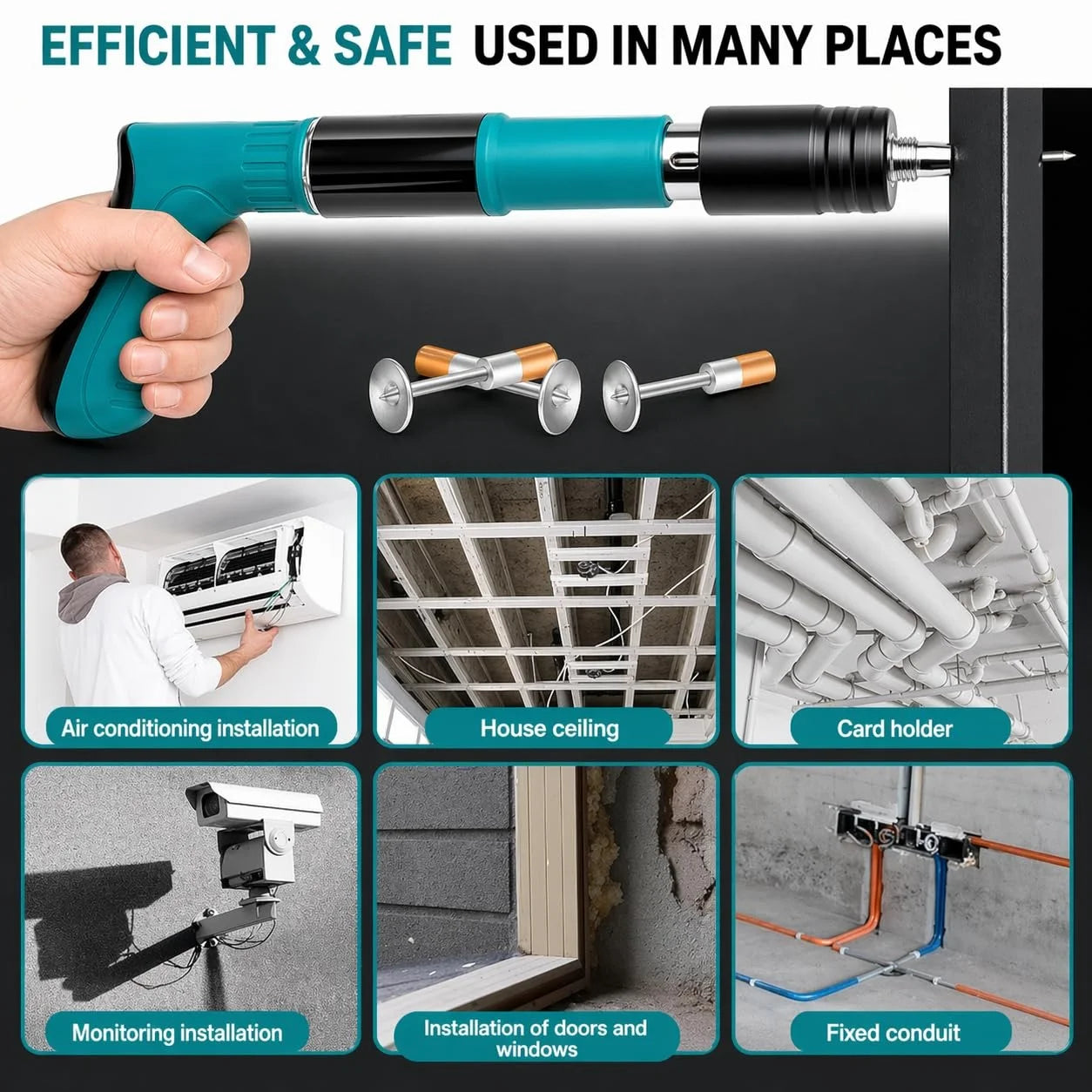 Nail Gun Kit | Heavy-Duty Steel | Manual