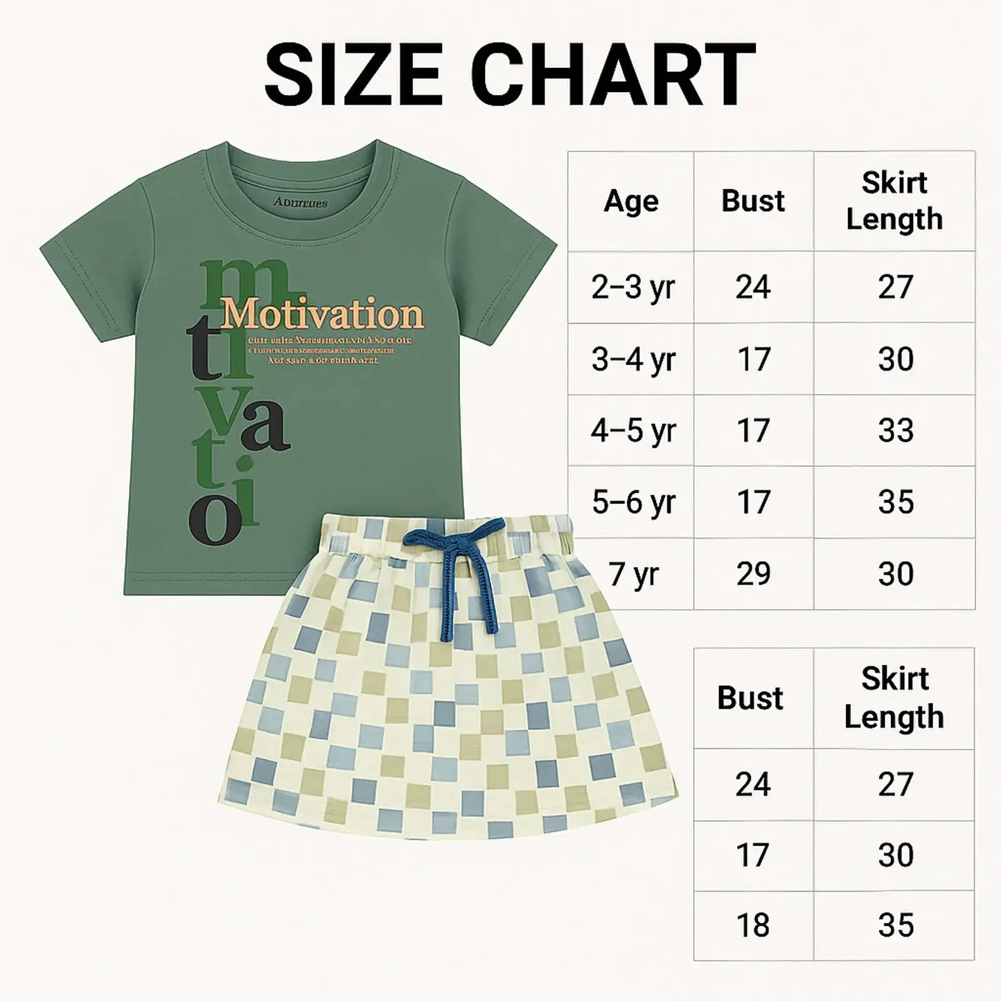 Baby Girl Clothing Set | Breathable 100% Organic Cotton | Age 1-2