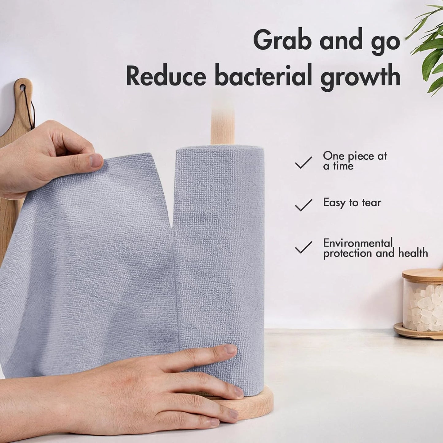 Micro-fiber Cleaning Cloth Roll | Reusable (Roll of 50 Sheets)