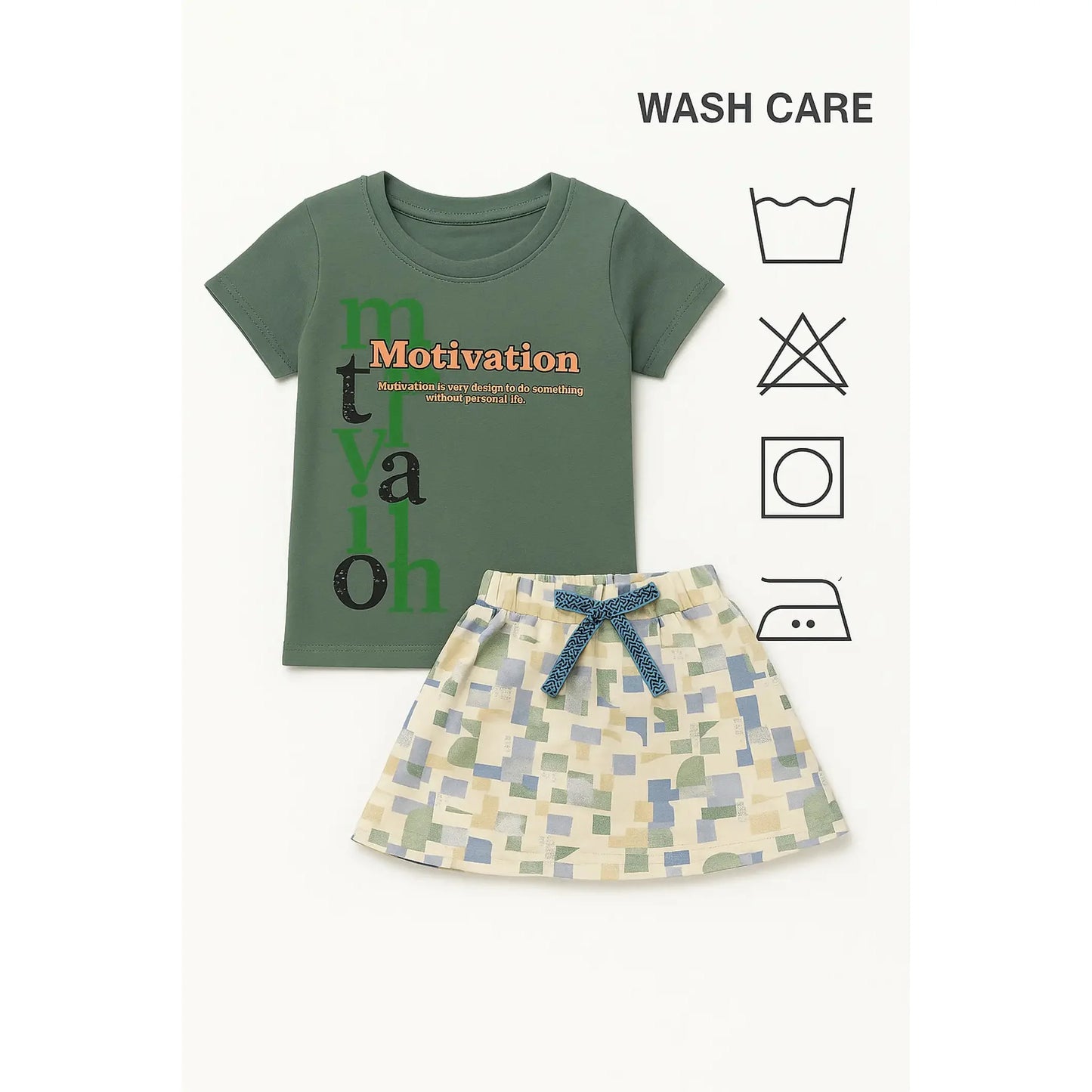 Baby Girl Clothing Set | Breathable 100% Organic Cotton | Age 1-2